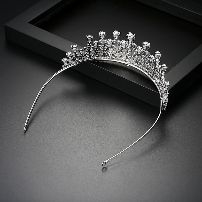 Luxury Cubic Zirconia Bridal Tiara Australia - The Wedding Garter