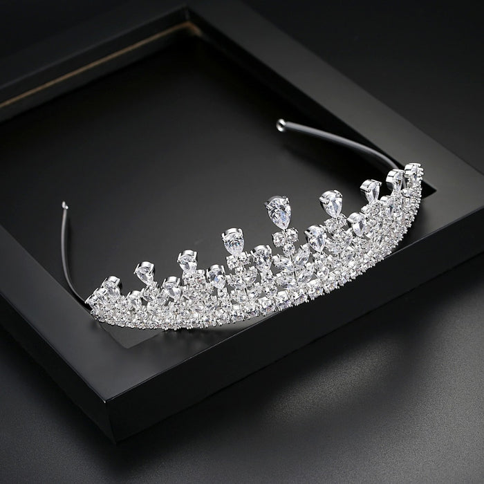 Luxury Cubic Zirconia Bridal Tiara Australia - The Wedding Garter