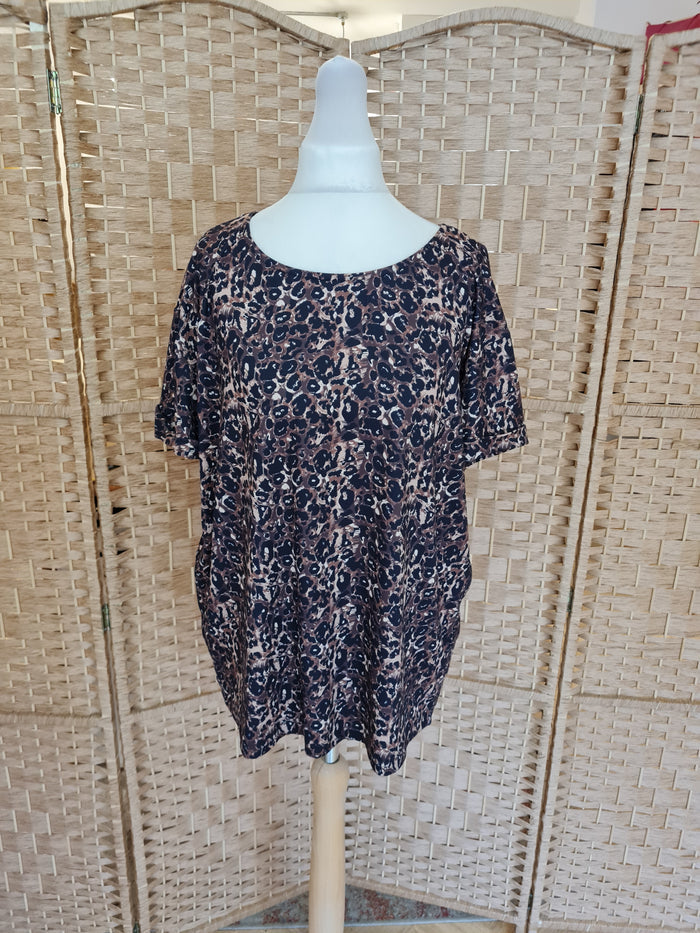 Luxzuz Leopard Print Top 12/14