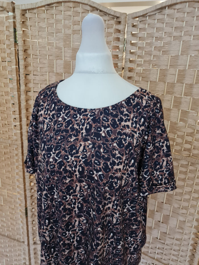 Luxzuz Leopard Print Top 12/14