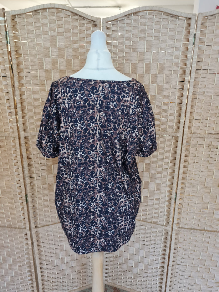 Luxzuz Leopard Print Top 12/14