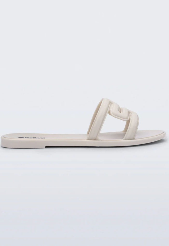 Melissa M Slide Sandal in Light Beige