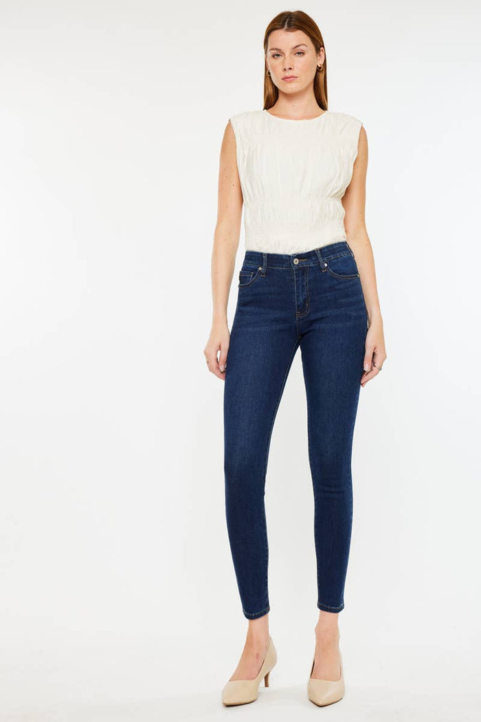 Mabel Dark Ankle Skinny Kancan Jeans