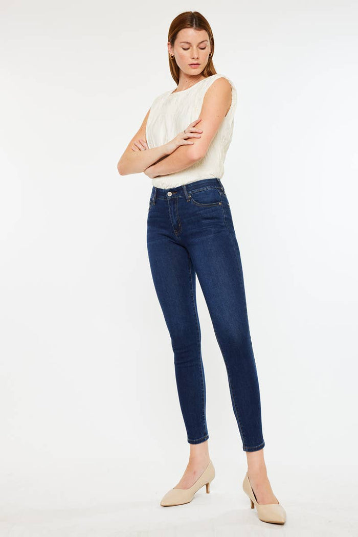 Mabel Dark Ankle Skinny Kancan Jeans