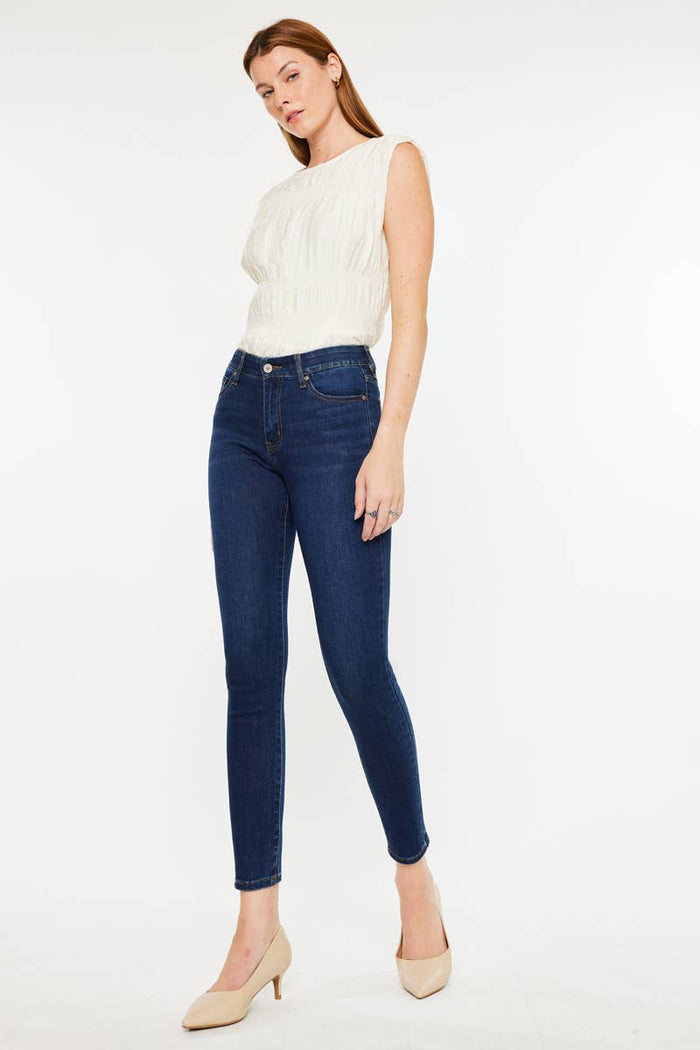 Mabel Dark Ankle Skinny Kancan Jeans