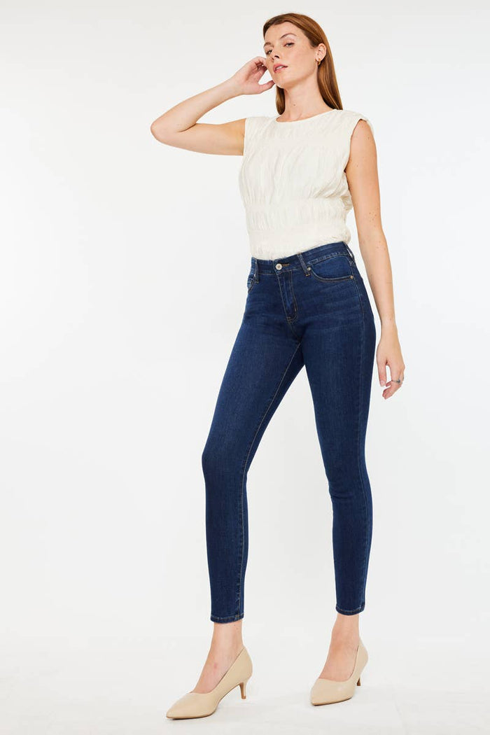 Mabel Dark Ankle Skinny Kancan Jeans