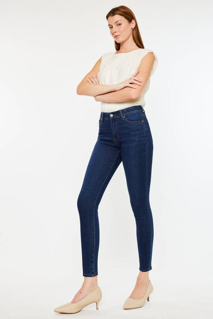 Mabel Dark Ankle Skinny Kancan Jeans