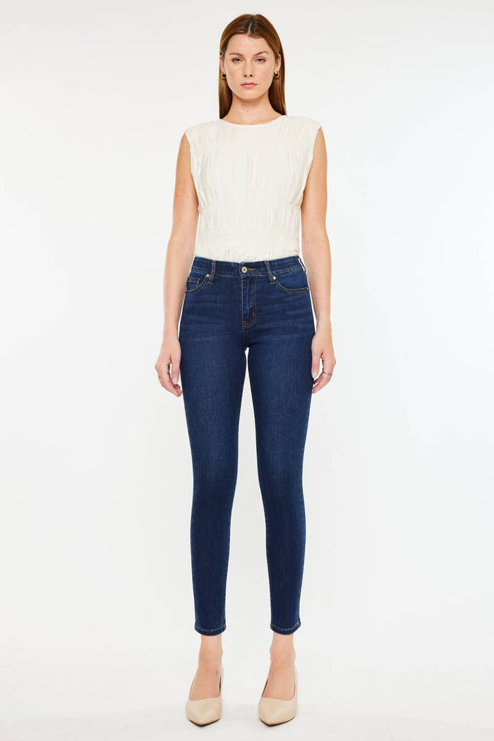 Mabel Dark Ankle Skinny Kancan Jeans