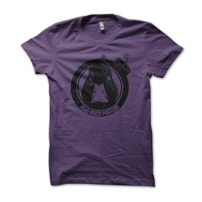 Mad Duck Logo T-Shirt - Purple - Mad Duck Posters