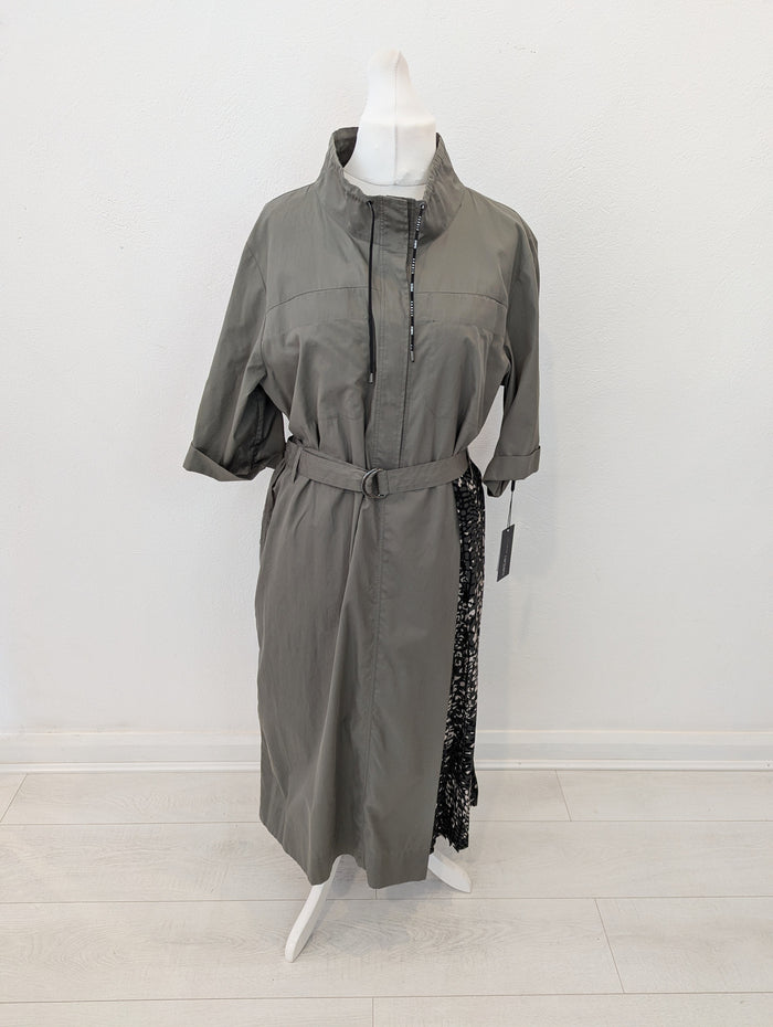 Marc Cain Sports Khaki Dress 16/18 RRP £270 NWT