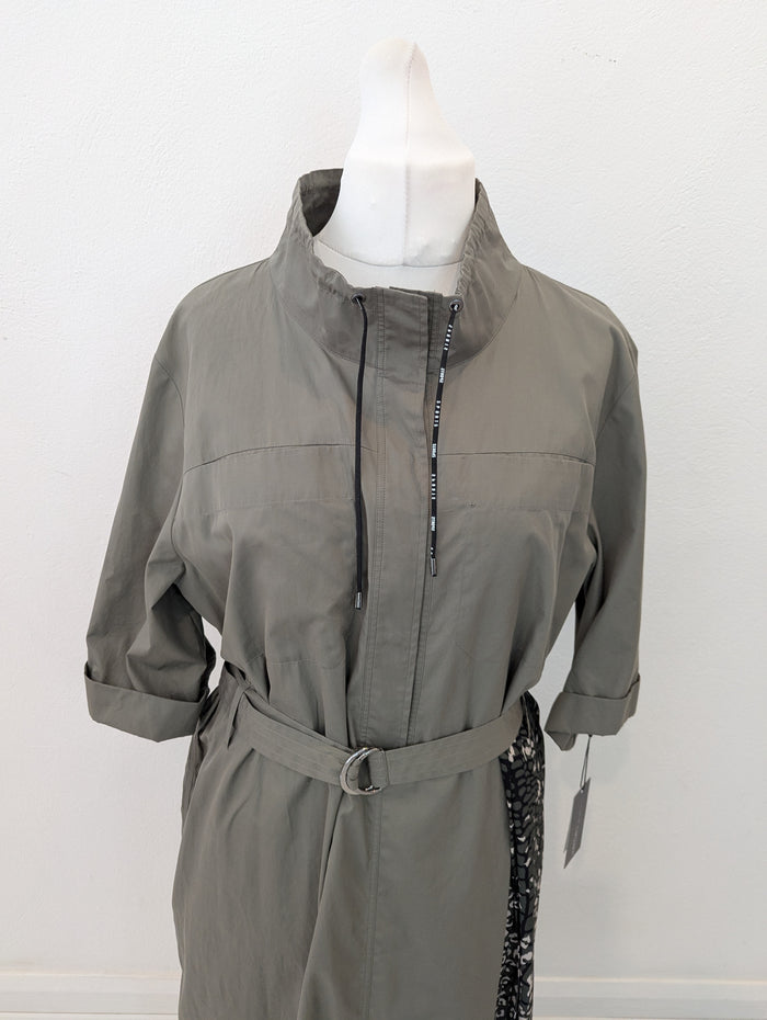Marc Cain Sports Khaki Dress 16/18 RRP £270 NWT