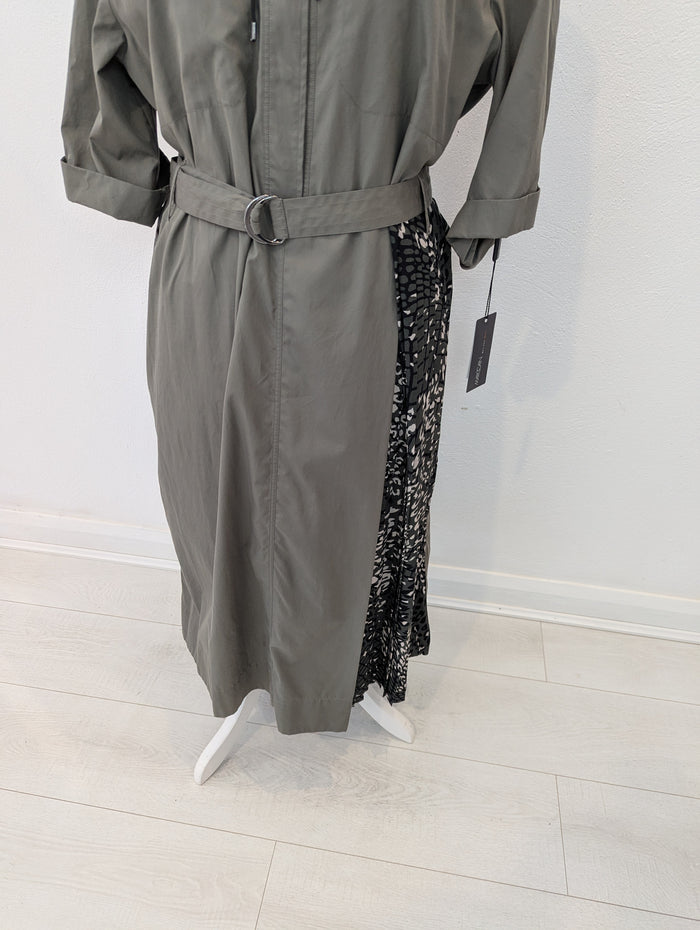 Marc Cain Sports Khaki Dress 16/18 RRP £270 NWT