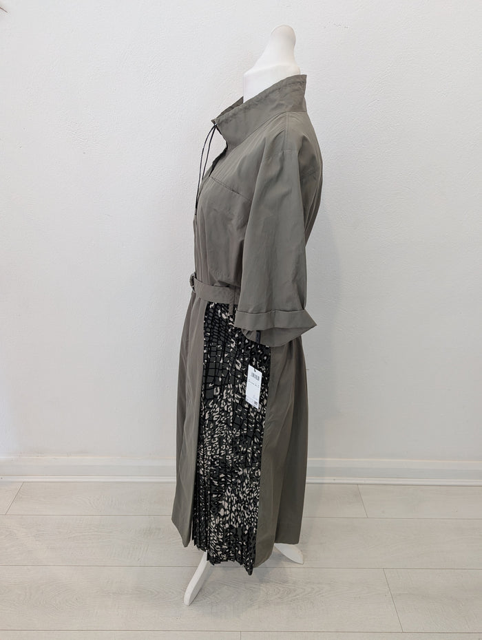 Marc Cain Sports Khaki Dress 16/18 RRP £270 NWT