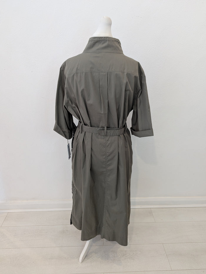 Marc Cain Sports Khaki Dress 16/18 RRP £270 NWT