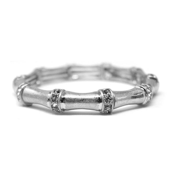 MB - Jag Silver Bamboo Bangle