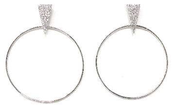 MB - Oorie Silver Hoop Earrings