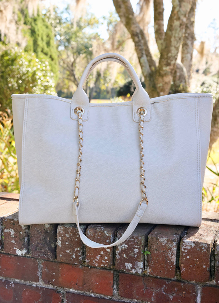 Melissa Tote Bag - Cream