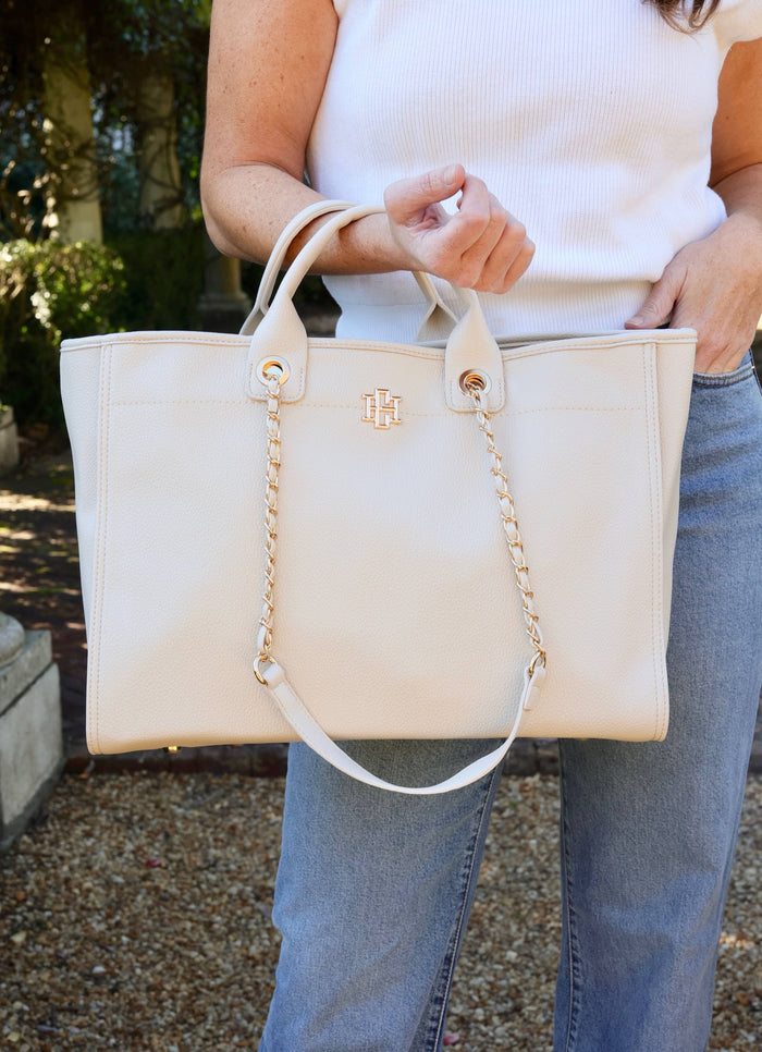 Melissa Tote Bag - Cream