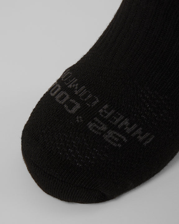32 Degrees Black _ Men's 5-Pack Cool Comfort Crew Socks {bottom}{right}