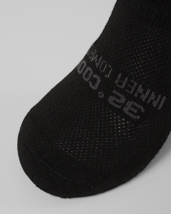 32 Degrees Black _ Men's 6-Pack Cool Comfort No Show Socks {bottom}{right}