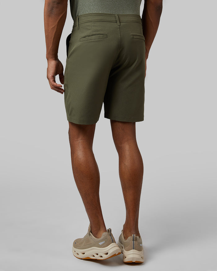 32 Degrees Grape Leaf _ Men's 9-Inch Golf short {model: Isaiah is 6'1", wearing size 30}{bottom}{right} {bottom}{right}