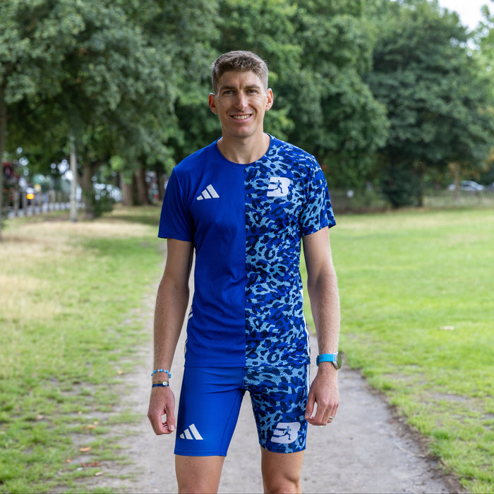 Mens Adizero Leopard Running T-Shirt