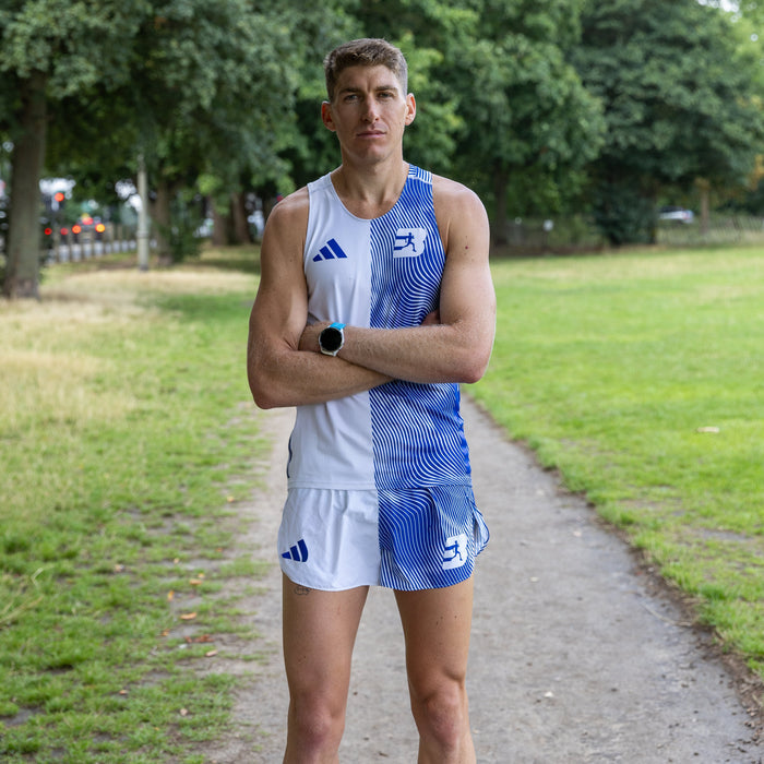 Mens Adizero Swirl Running Singlet