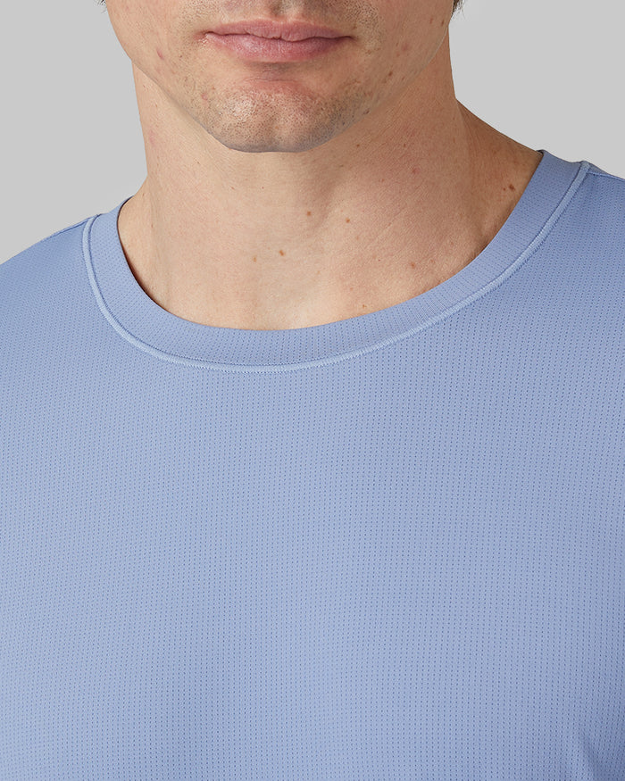 32 Degrees Gin _ Men's Air Mesh Long sleeve T-shirt {model: Michael is 6'0", wearing size M}{bottom}{right} {bottom}{right}