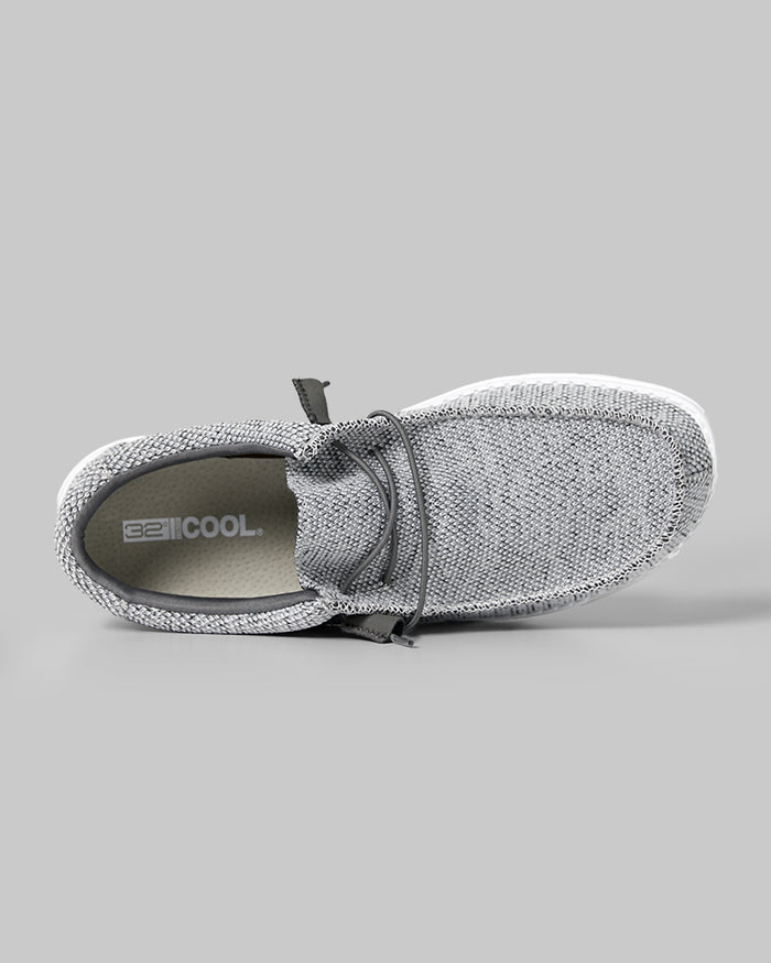 32 Degrees Grey Heather _ Men's Canvas slip-On shoes {bottom}{right}