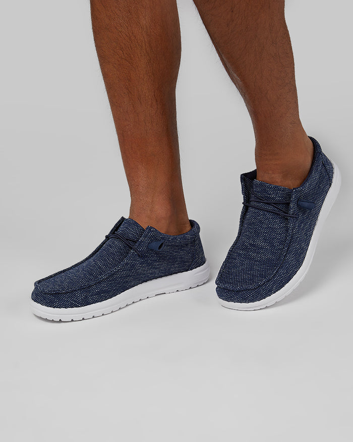 32 Degrees Navy Heather _ Men's Canvas slip-On shoes {bottom}{right}