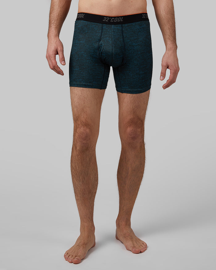 32 Degrees Stargazer Combo _ Men's Cool Active Printed Boxer Brief {model: Chris is 6'2", wearing size M}{bottom}{right} {bottom}{right}