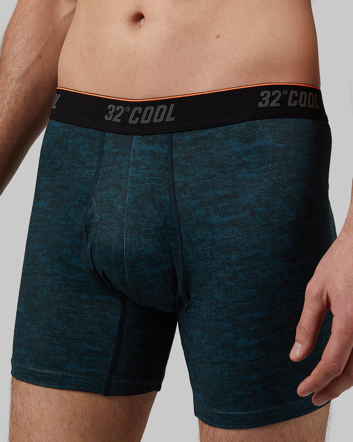 32 Degrees Stargazer Combo _ Men's Cool Active Printed Boxer Brief {model: Chris is 6'2", wearing size M}{bottom}{right} {bottom}{right}