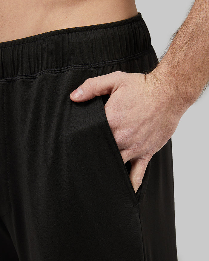 32 Degrees Black _ Mens Cool Sleep Pant {model: Lane is 6', wearing size M}{bottom}{right} {bottom}{right}