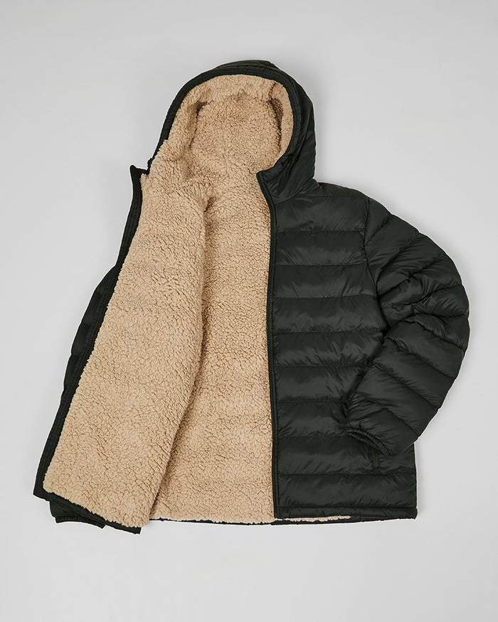 32 Degrees Rosin _ Men's Hooded Sherpa-Lined Jacket {bottom}{right} {bottom}{right}