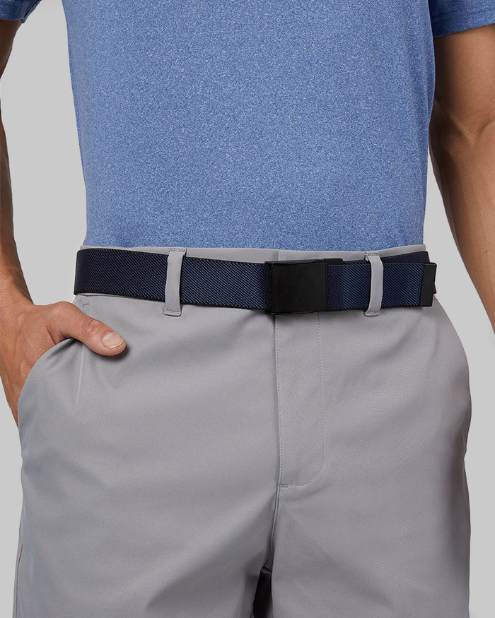 32 Degrees Navy/Black _ Men's Reversible stretch Belt {bottom}{right}