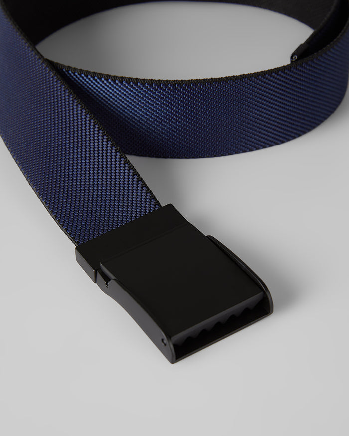 32 Degrees Navy/Black _ Men's Reversible stretch Belt {bottom}{right}