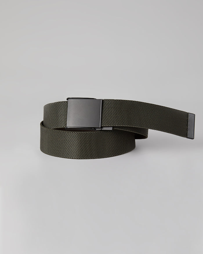 32 Degrees Army Green/Brew _ Men's Reversible stretch Belt {bottom}{right}