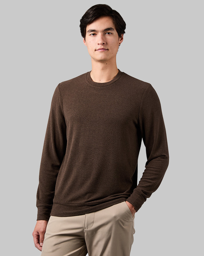 DARK BROWN HEATHER / S