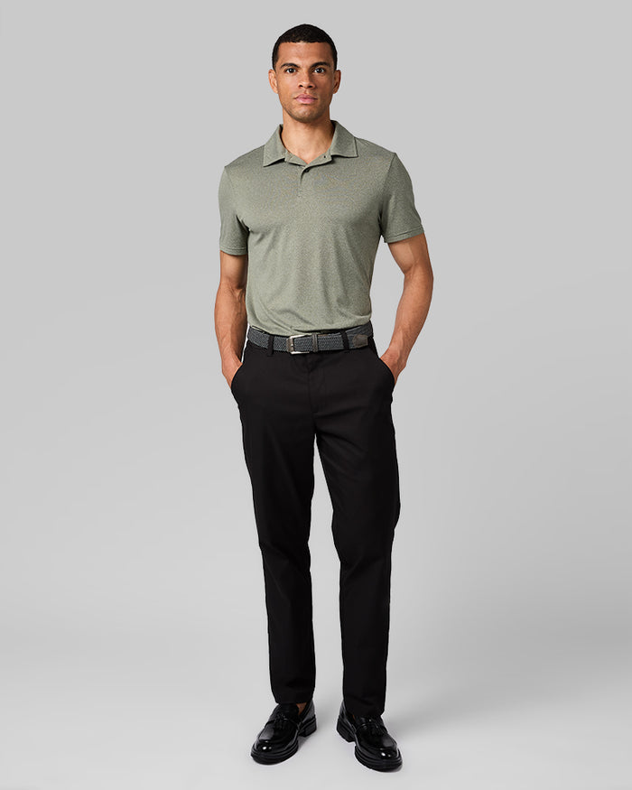 32 Degrees Black_ Twill Tech Pant {model: Quinten is 6'1", wearing size M}{bottom}{right} {bottom}{right}