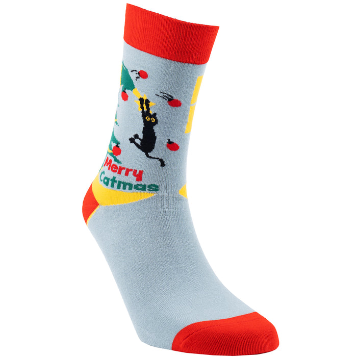 Merry Catmas Bamboo Socks