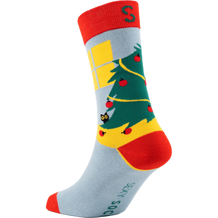 Merry Catmas Bamboo Socks