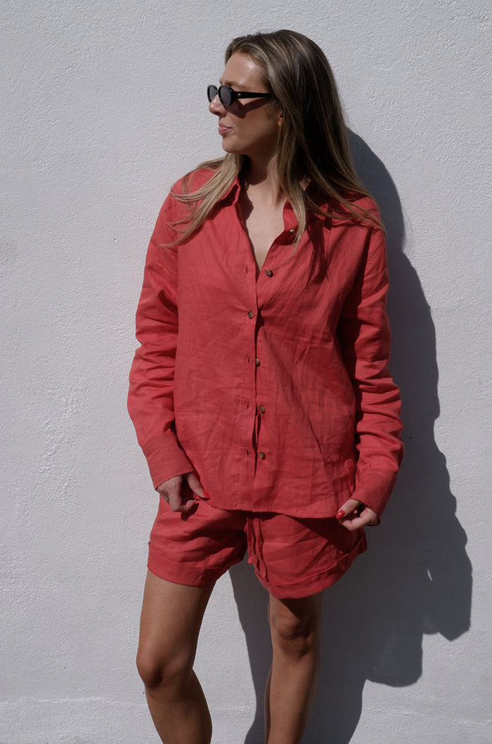 Milos Shirt | Terracotta