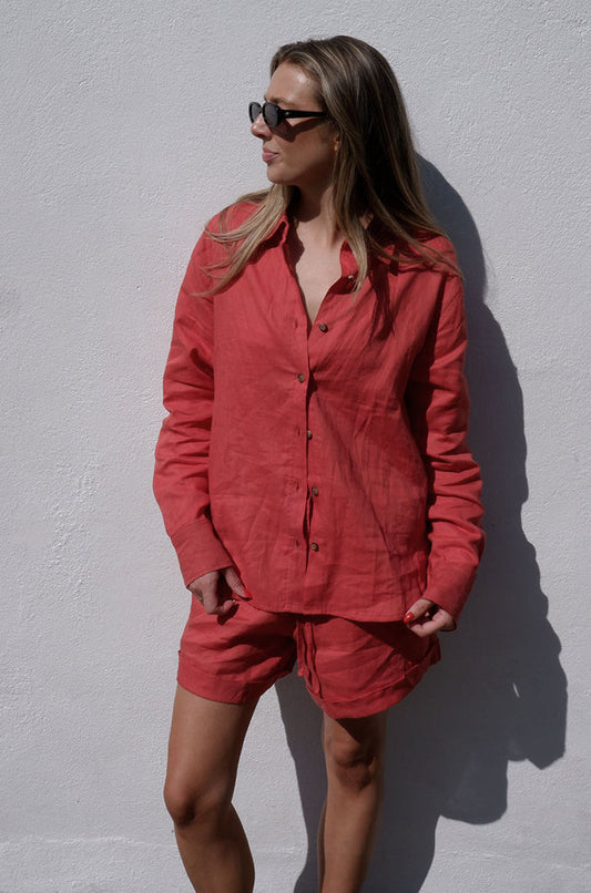 Milos Shirt | Terracotta