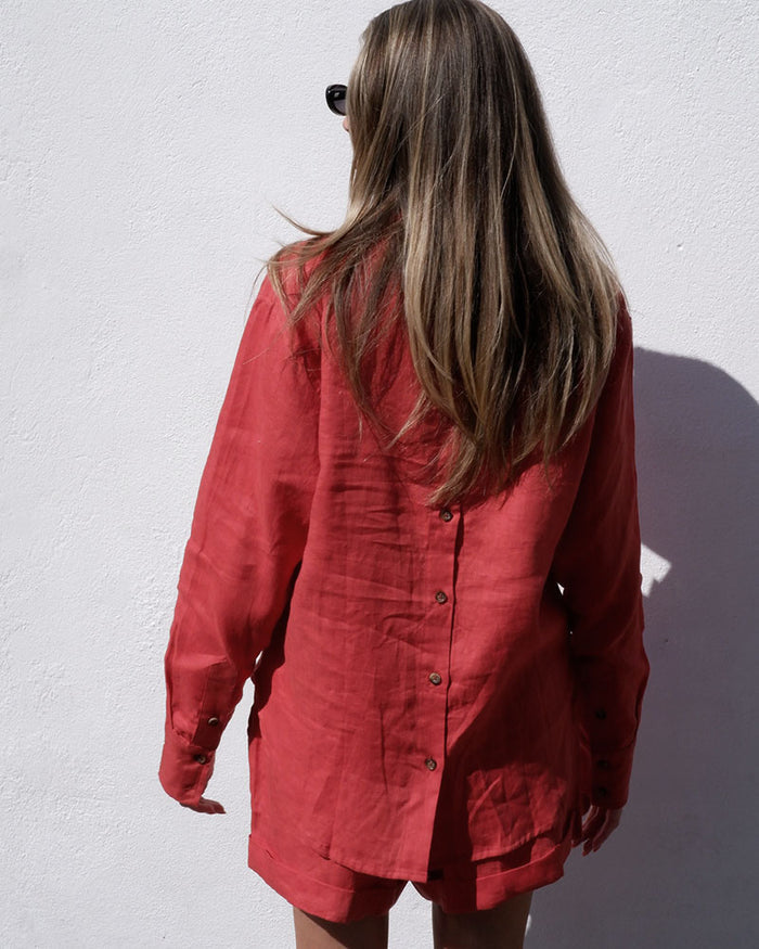 Milos Shirt | Terracotta