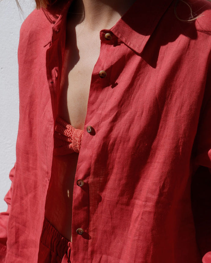 Milos Shirt | Terracotta