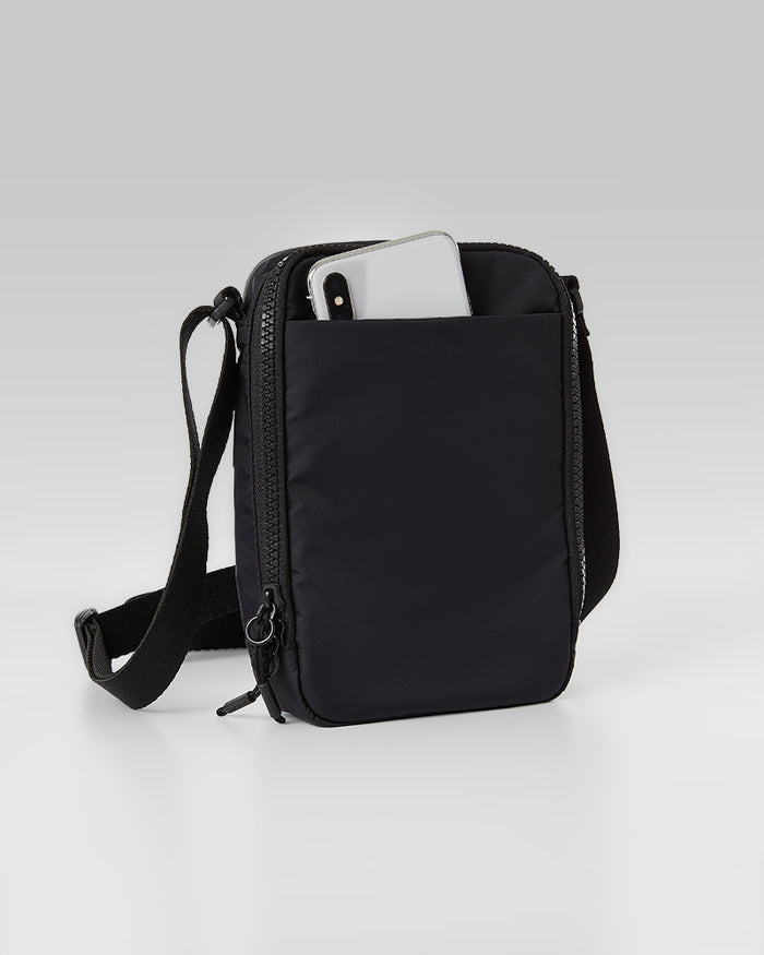 32 Degrees Black _ Mini Travel Crossbody Bag {bottom}{right}