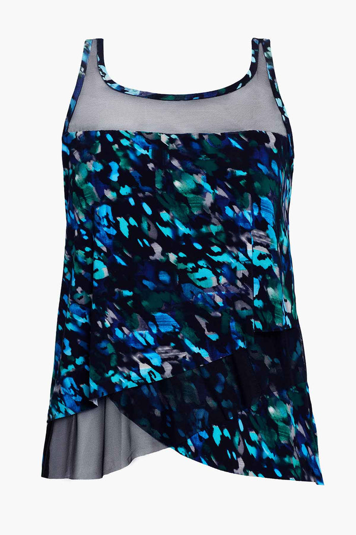 Mirage Tankini Top in Sophisticat