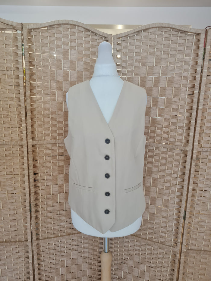 MNG Beige waist coat  M