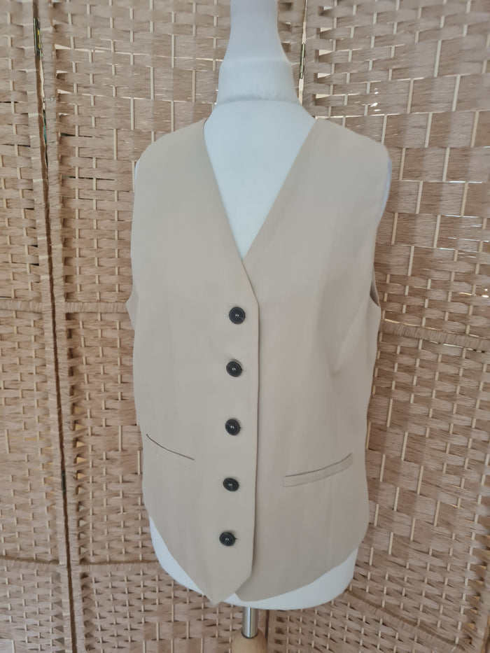 MNG Beige waist coat  M