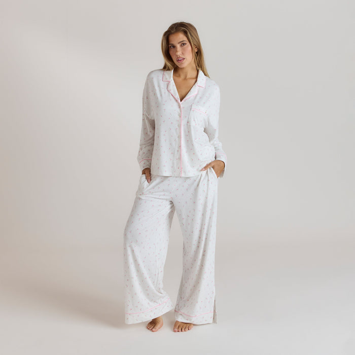 Modal Pyjama Shirt - Floral Print